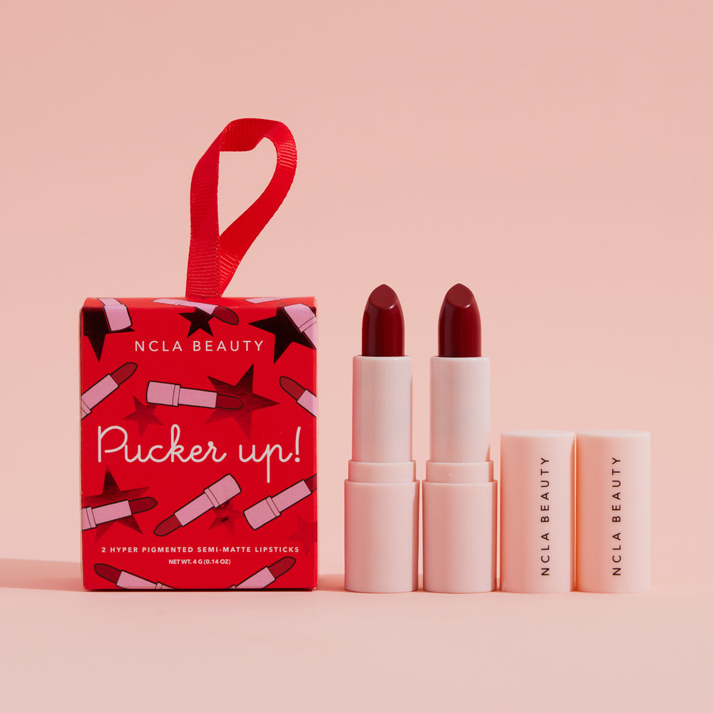 Pucker Up Red Lipstick Set