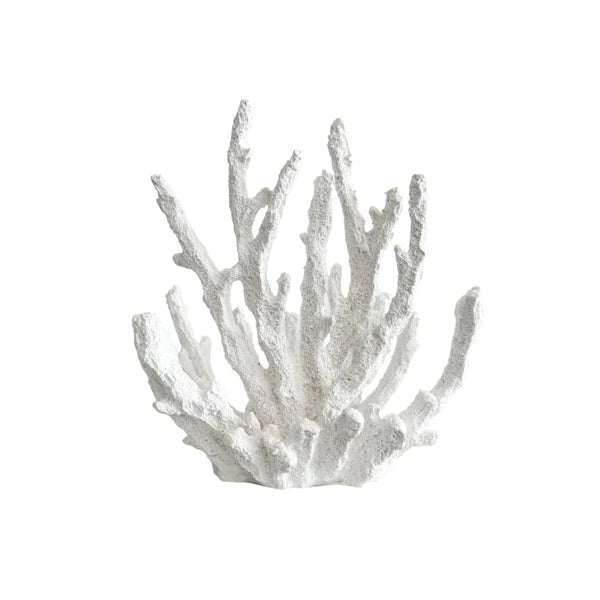 Finger Coral Resin Sculp 15x9x16cm White