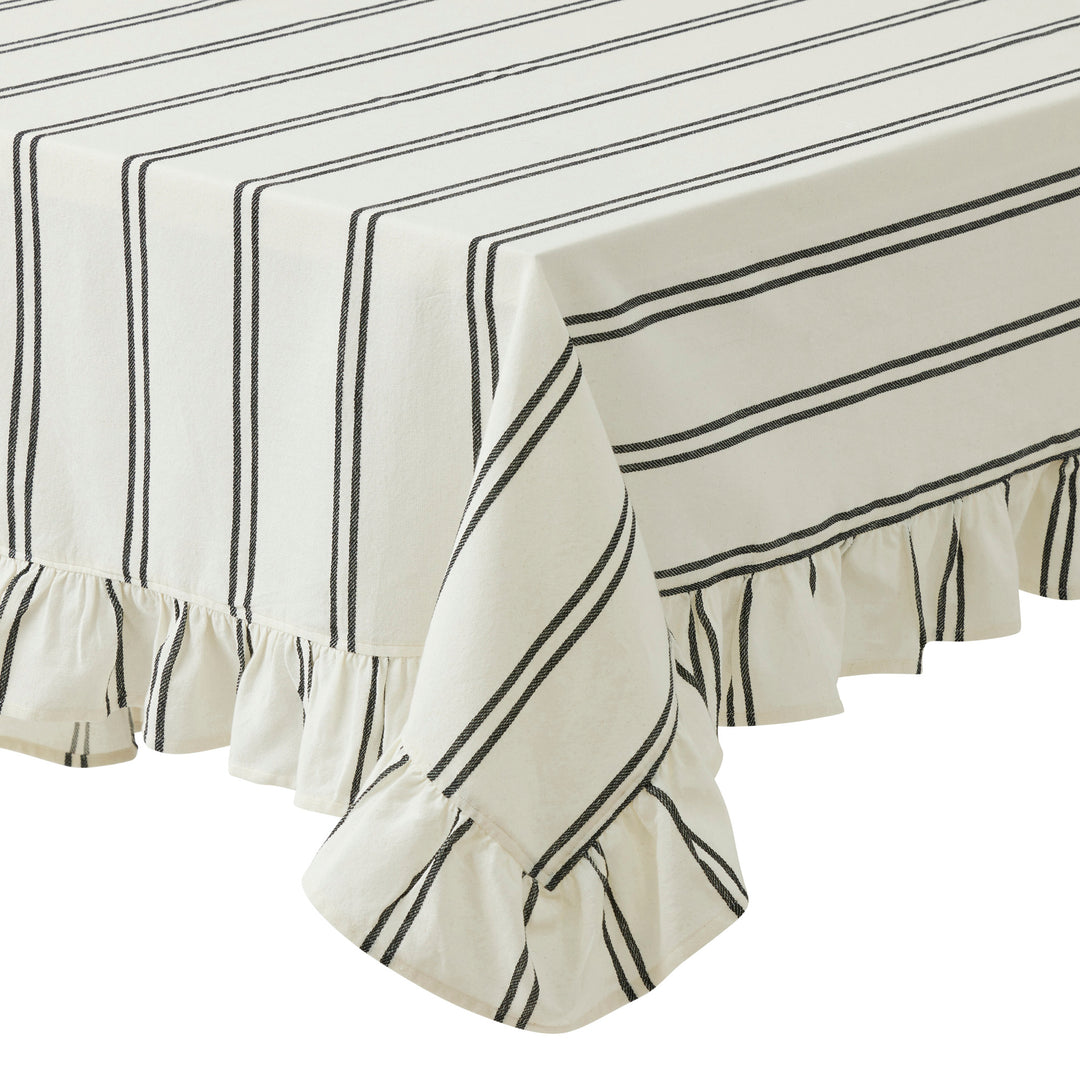 Sofia Cotton T'Cloth 150x250cm Ivory/Blk