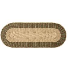 Umbria Woven Runner 35x90cm Nat/Olive
