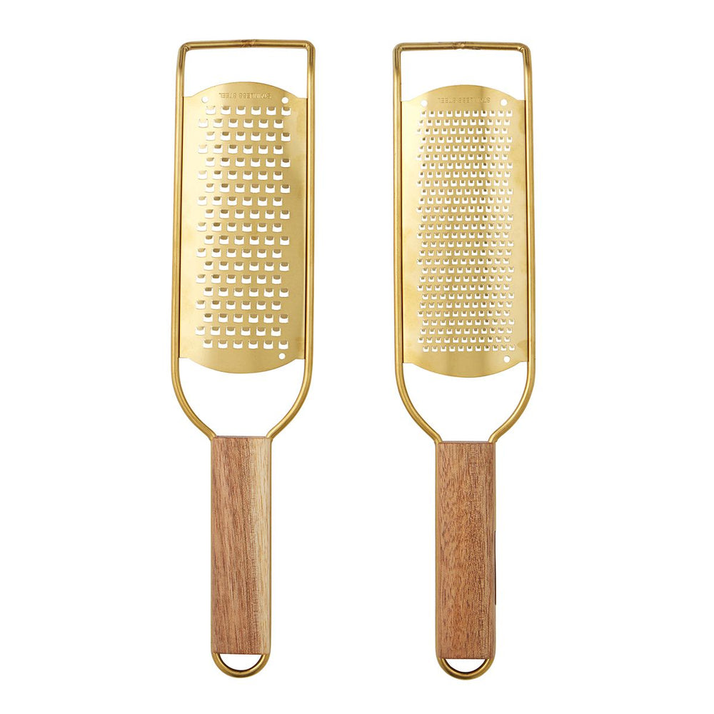 Barker Grater 30x7x2cm Gold/Nat 2 Asst