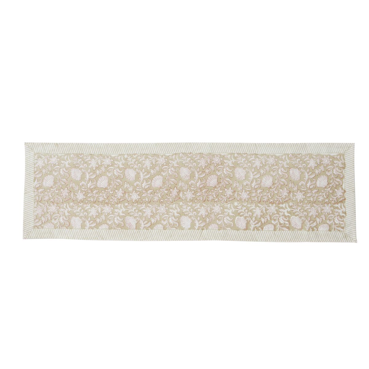 Ravello Cotton Block Runner 35x120cm