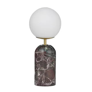 Marino Marble Lamp 15x35cm Claret