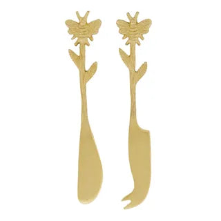 Hive S/2 Cheese Knives 17cm Gold