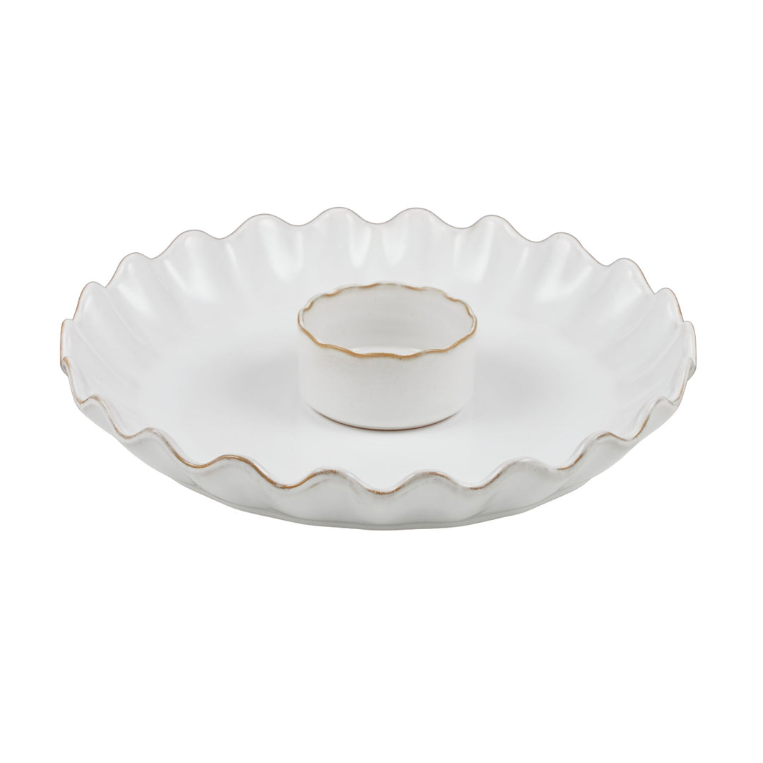 Agua 2pc Ceramic Serve Set 35x5cm White