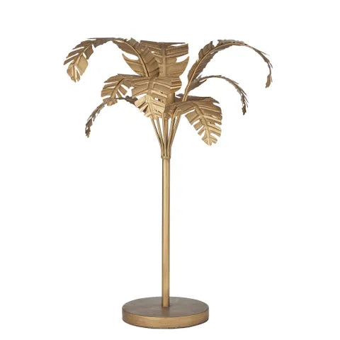 Ibiza Palm Tree Table Lamp 52x71cm Gold