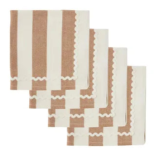 Orla S/4 Cotton Napkin 40x40cm Terra