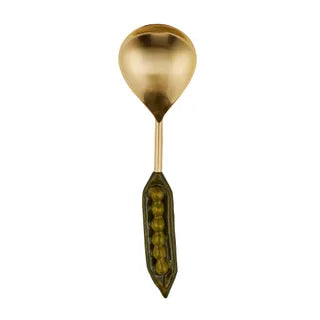 Peas S/Steel/Enamel Serving Spoon 27cm