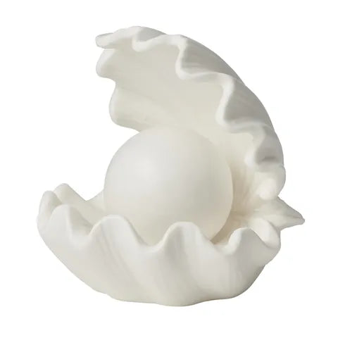 Shell Ceramic LED Lamp 14x14cm White