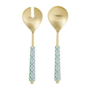 Iris S/2 S/Steel Salad Servers 28cm
