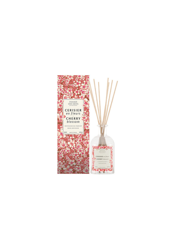 Cherry Scented Reed Diffuser Panier des Sens - Reed Diffuser 245ml - Cherry Blossom - Audere Beauté