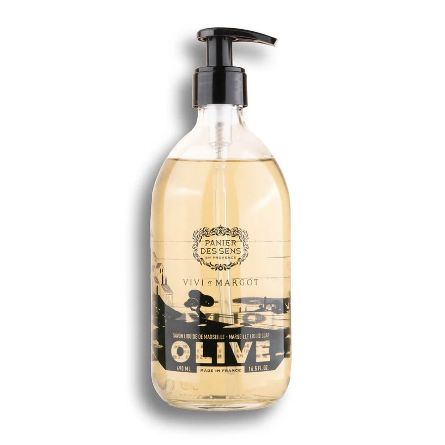 Liquid Marseille Glass Bottle 490ml - Limited Edition - Olive
