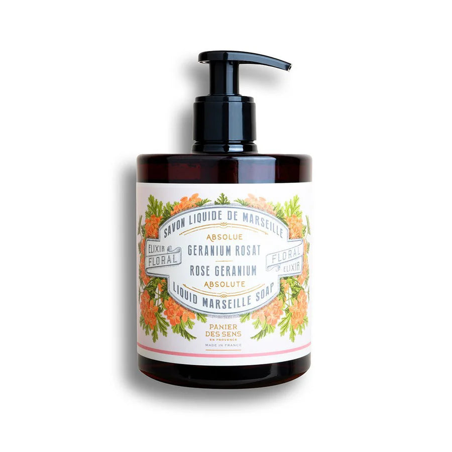 Liquid Marseille Soap 500ml - Rose Geranium