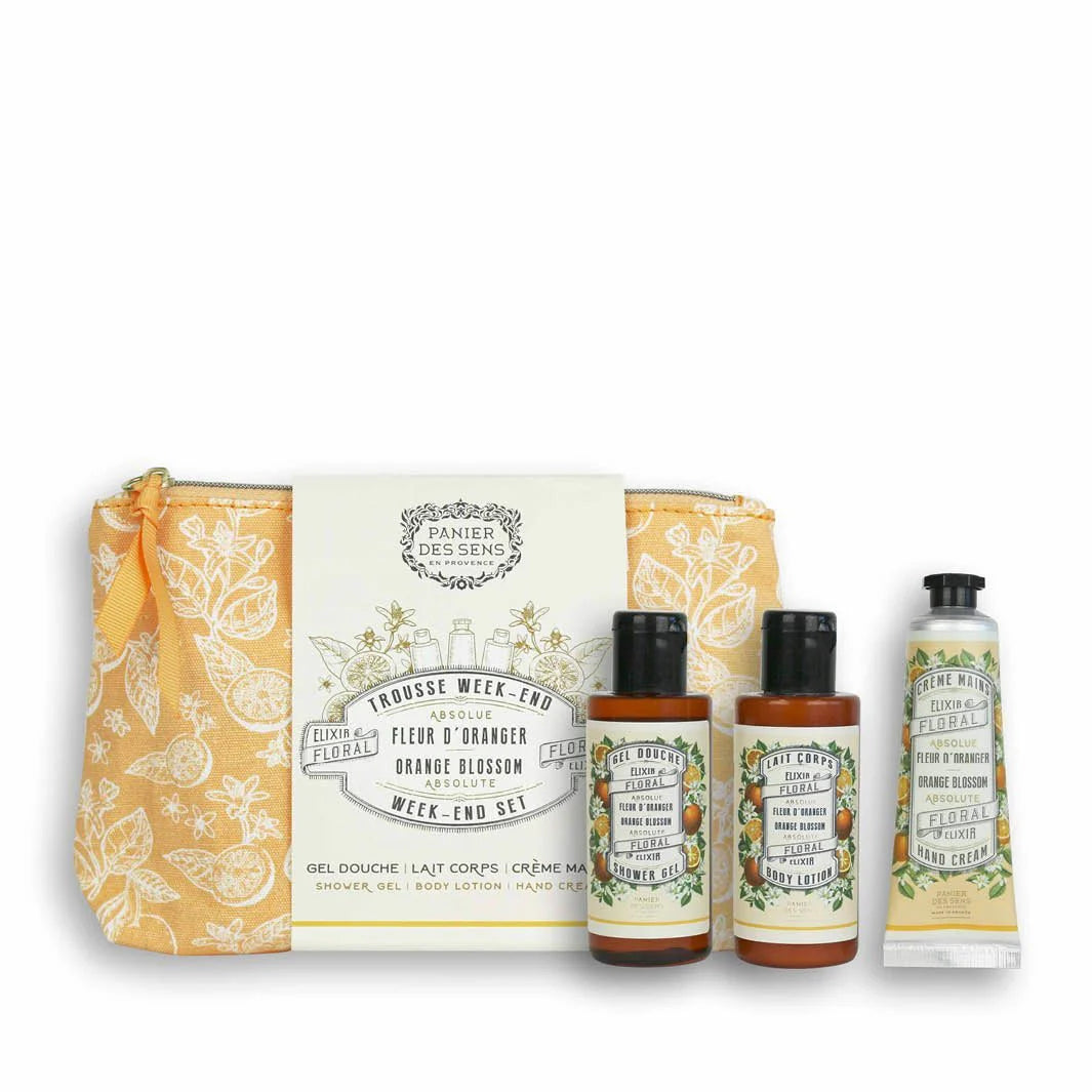 Travel set: Shower Gel 70ml / Body Lotion 70ml / Hand Cream 30ml - Orange Blossom