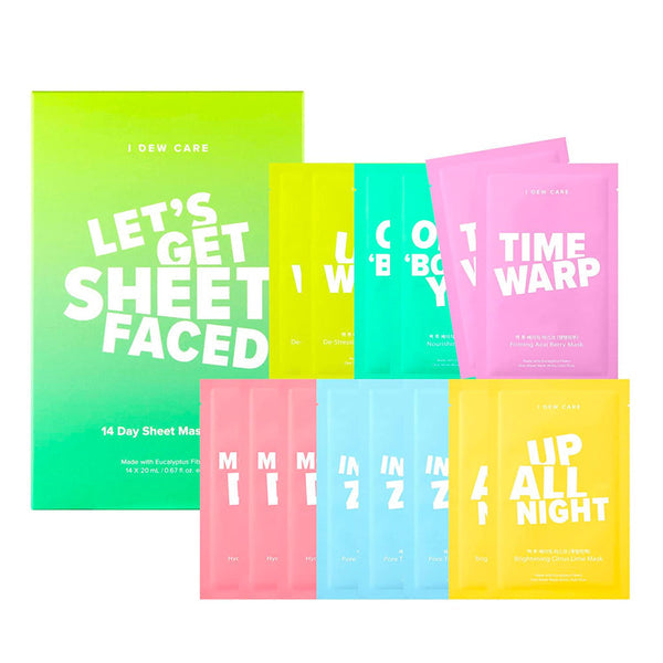 Let&#39;s Get Sheet Faced 14 Days Sheet Mask Set